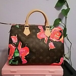 SOLD   Louis Vuitton Stephen Sprouse Speedy 30 Roses